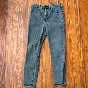 Everlane High Rise Black/Dark Grey Jeans 27 Reg